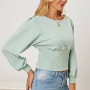 VENUS Soft Blue Knit Top